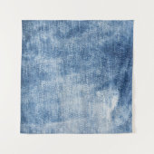 Denim Texture: Rugged Holes. Wandteppich (Vorderseite (Horizontal))