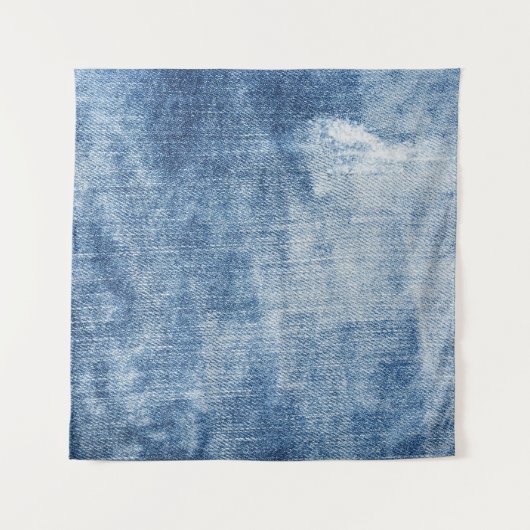 Denim Texture: Rugged Holes. Wandteppich (Vorderseite)