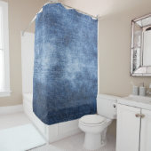 Denim Texture: Worldof Fabric Background Duschvorhang (Beispiel)