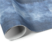 Denim Texture: Worldof Fabric Background Geschenkpapier (Rolleneckpunkt)
