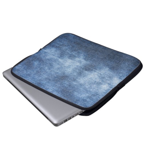 Denim Texture: Worldof Fabric Background Laptopschutzhülle (Vorne Knopf)