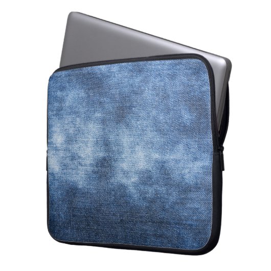 Denim Texture: Worldof Fabric Background Laptopschutzhülle (Vorderseite Links)