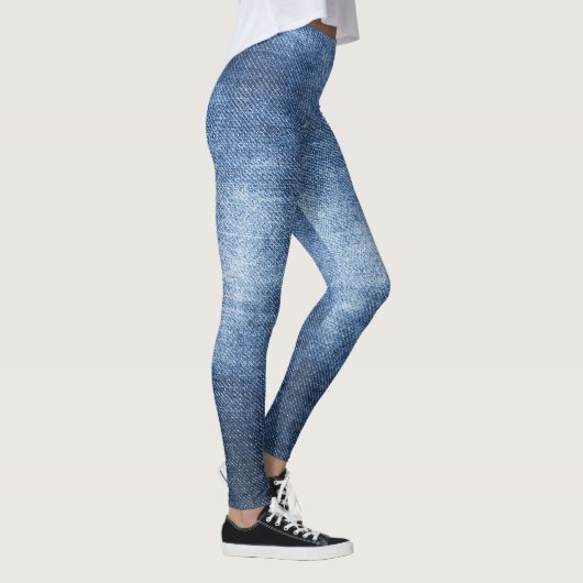 Denim Texture: Worldof Fabric Background Leggings (Rechts)