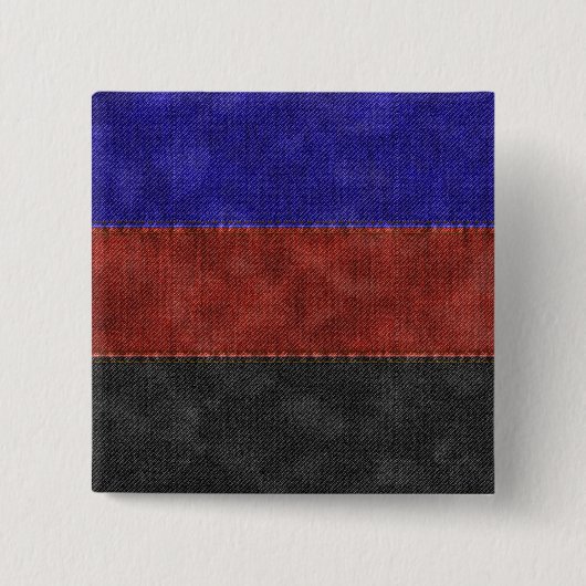 Denim Textured Seamless Polyamory Prilag Flag Button (Vorderseite)