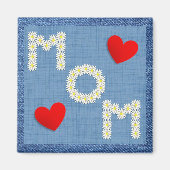 Denim und Daisies Mother Day Magnet (Vorne)