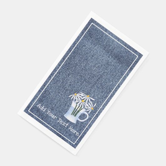 Denim und Daisys Serviette (Ecke)