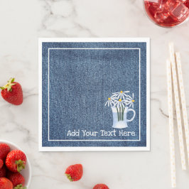 Denim und Daisys Serviette