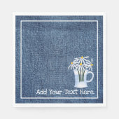 Denim und Daisys Serviette (Vorderseite)