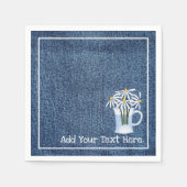 Denim und Daisys Serviette (Vorderseite)