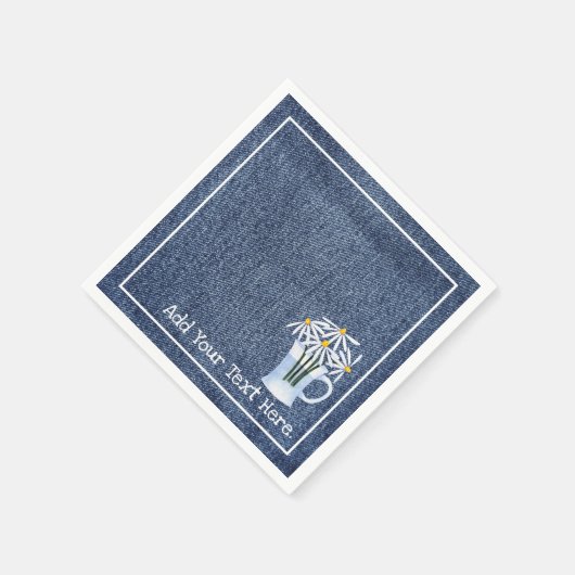 Denim und Daisys Serviette (Ecke)