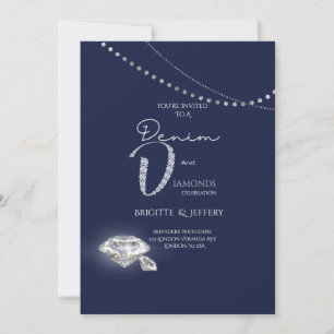 Denim und Diamanten Einladung