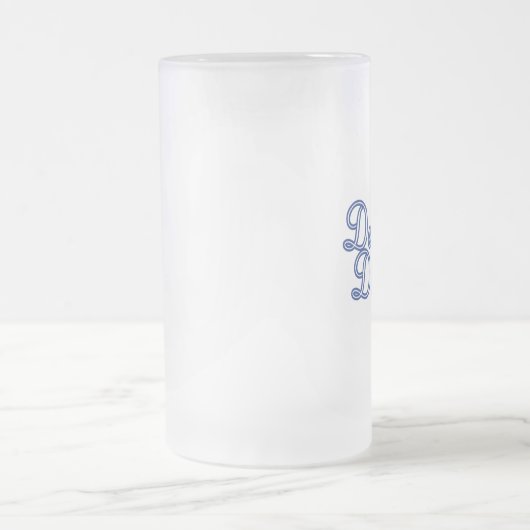 Denim und Diamanten rustikal, bezaubernd Mattglas Bierglas (Mittel)