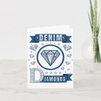 Denim und Diamanten Western Cowgirl Glam Stil für Karte