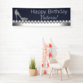 Denim und Diamond Geburtstagsparty Banner (Insitu)