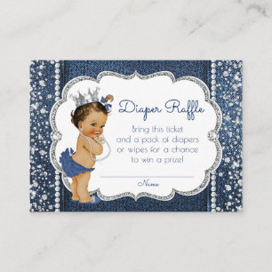 Denim und Diamond Girls Diaper Raffelei Tickets Begleitkarte