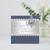 Denim und Diamond-Party Einladungen (Stehend Vorderseite)