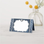 Denim und Diamond Platzkarte (Vorderseite)