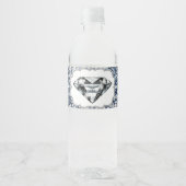 Denim und Diamond Water Flaschen Labels Wasserflaschenetikett (Vorderseite)