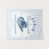 Denim und Diamonds Bachelorette Backdrop Cowgirl Wandteppich (Vorderseite (Horizontal))