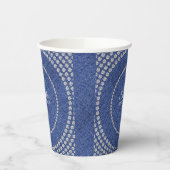 Denim und Diamonds Blue Jeans Bling Birthday Party Pappbecher (Links)