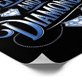 Denim und Diamonds Country Western Bachelorette Pa Poster (Ecke)