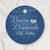Denim und Diamonds Geschenkanhänger (Rückseite)