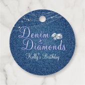 Denim und Diamonds Geschenkanhänger (Vorderseite)