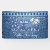Denim und Diamonds Party Banner (Horizontal)