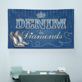 Denim und Diamonds Party Banner (Messe)