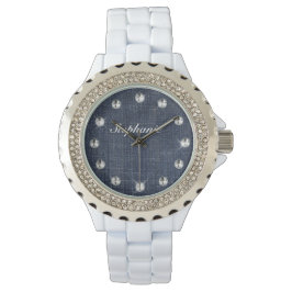 Denim und Diamonds Personalisiert Watch Armbanduhr