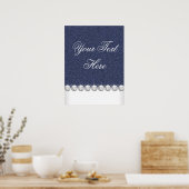 Denim und Diamonds Poster (Küche)