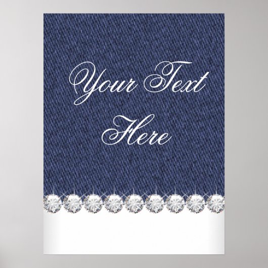 Denim und Diamonds Poster (Vorne)