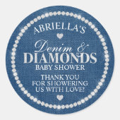 Denim und Diamonds Sticker (Vorderseite)