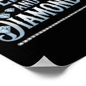 Denim und Diamonds trendige Mode Poster (Ecke)