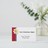 Denim-und Gänseblümchen-AllzweckVisitenkarte Visitenkarte (Stehend Vorderseite)