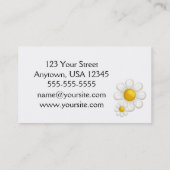 Denim-und Gänseblümchen-AllzweckVisitenkarte Visitenkarte (Rückseite)