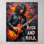 Denim und Gitarre Poster (Vorne)