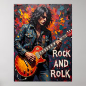 Denim und Guitar Poster (Vorne)