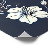 Denim und White Minimal Frame Bible Verse Poster (Ecke)