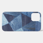 Denim Urban: Distressed Streifen-Patchwork. Case-Mate iPhone Hülle (Rückseite (Horizontal))