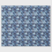 Denim Urban: Distressed Streifen-Patchwork. Geschenkpapier (Flach)