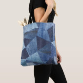 Denim Urban: Distressed Streifen-Patchwork. Tasche (Von Nahem)