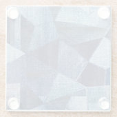 Denim Urban: Distressed Striped Patchwork. Glasuntersetzer (Rückseite)