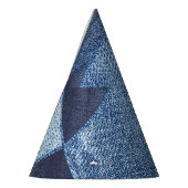 Denim Urban: Distressed Striped Patchwork. Partyhütchen (Links)