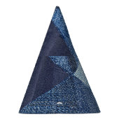 Denim Urban: Distressed Striped Patchwork. Partyhütchen (Rechts)