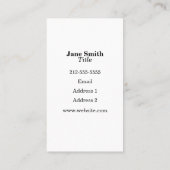 Denim Visitenkarte (Rückseite)