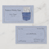 Denim-Visitenkarte Visitenkarte (Vorne/Hinten)