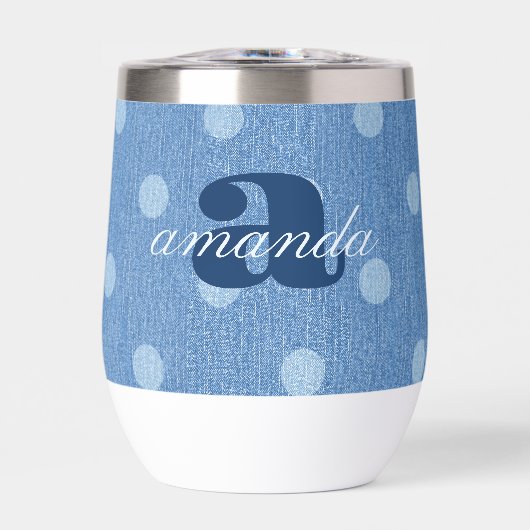 Denim Washed Polka Dot (Vorderseite)