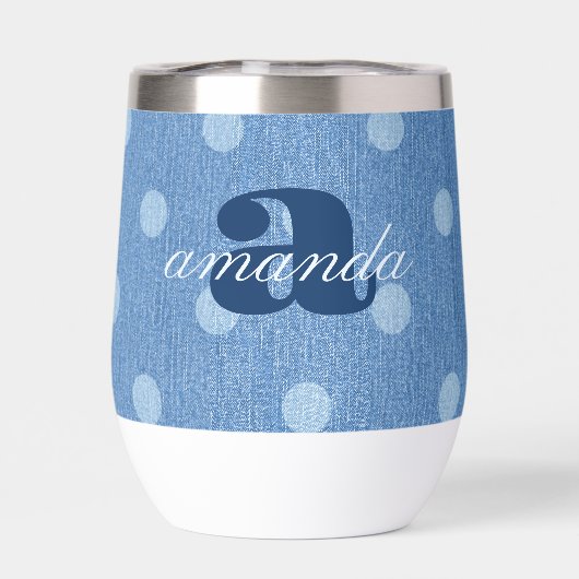 Denim Washed Polka Dot (Rückseite)