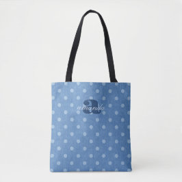 Denim Washed Polka Dot Tasche